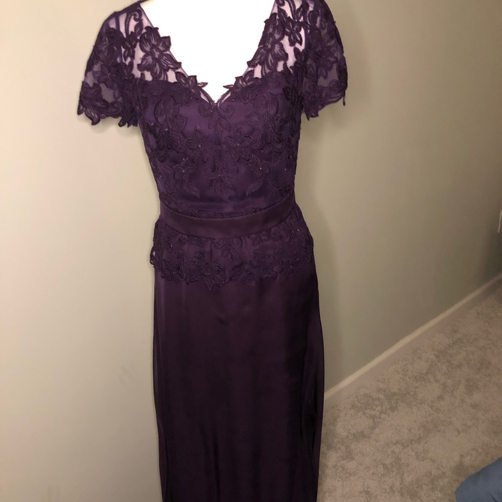 Plum Mother-of-the-Bride Dress